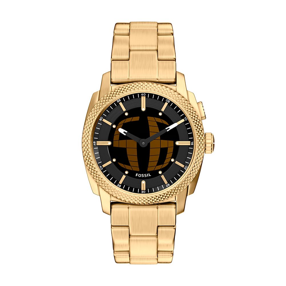 Relógio Fossil Masculino Machine Big Tic Dourado - FS6157/1PN