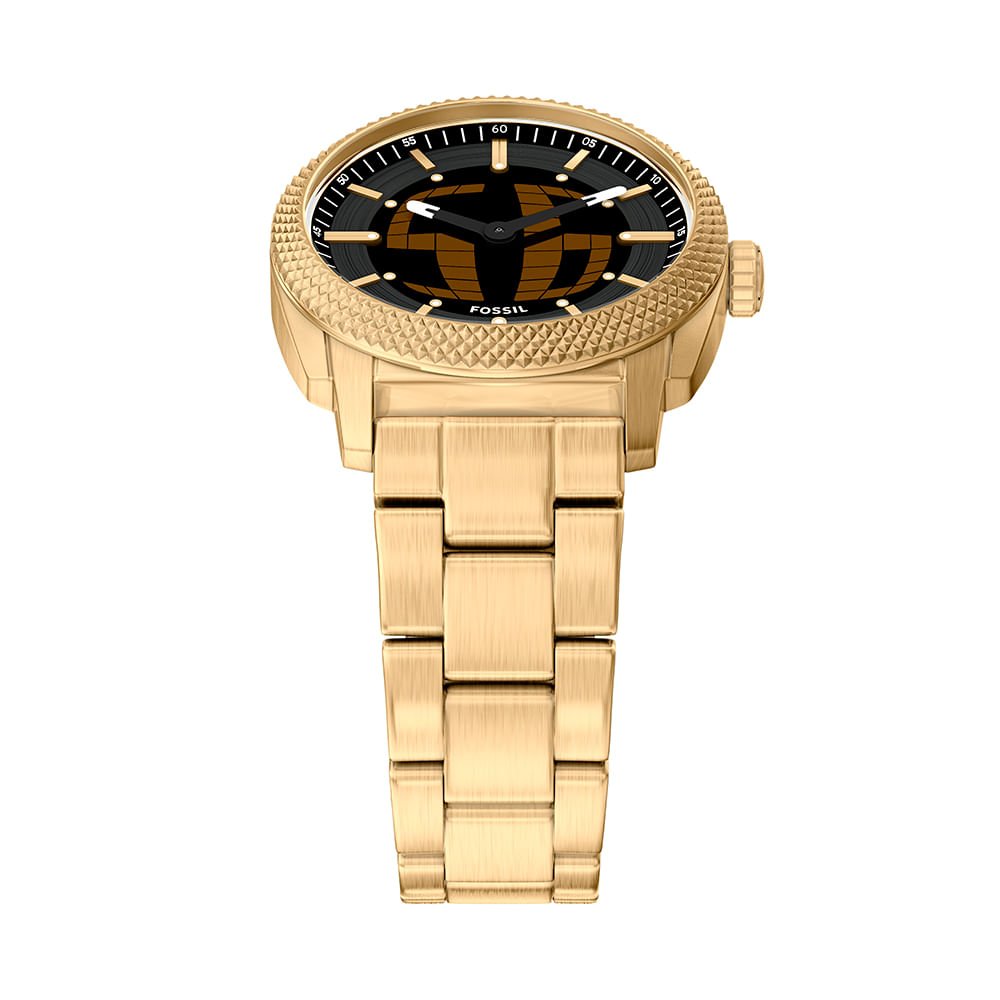 Relógio Fossil Masculino Machine Big Tic Dourado - FS6157/1PN Dourado 3