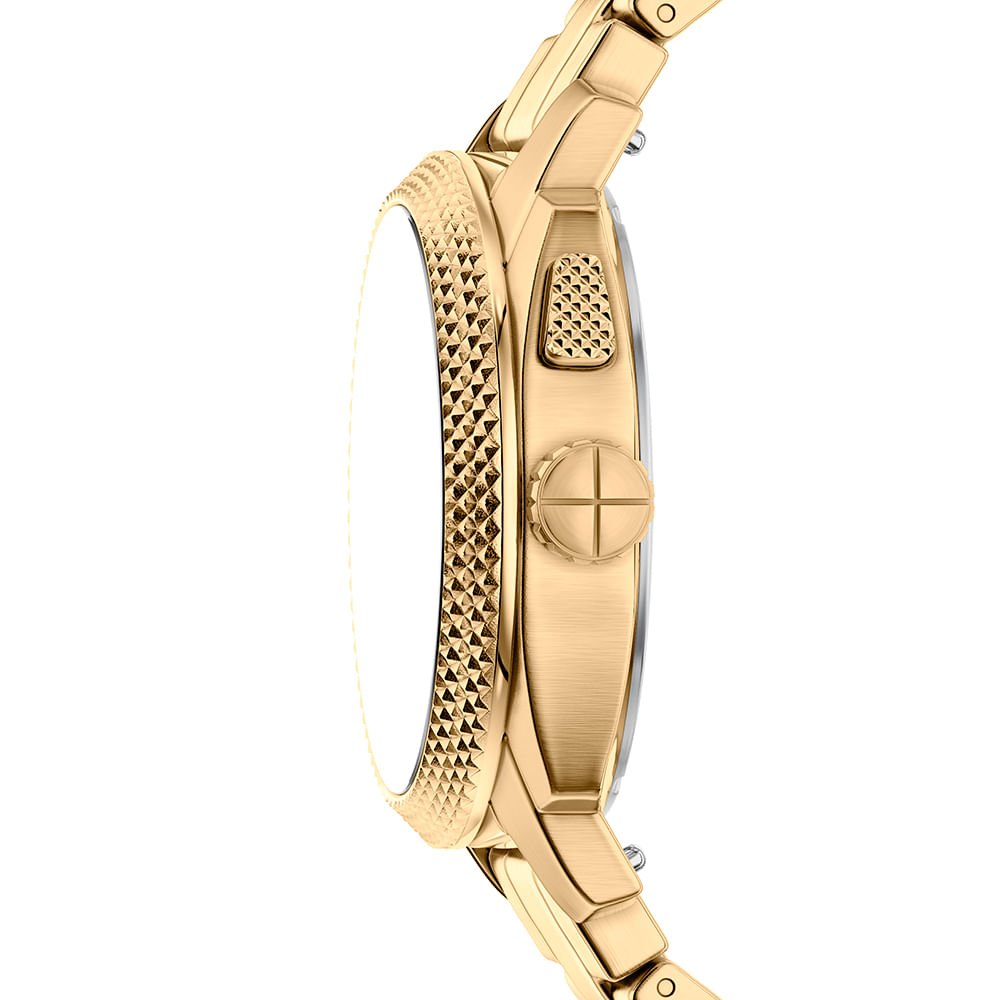 Relógio Fossil Masculino Machine Big Tic Dourado - FS6157/1PN Dourado 5