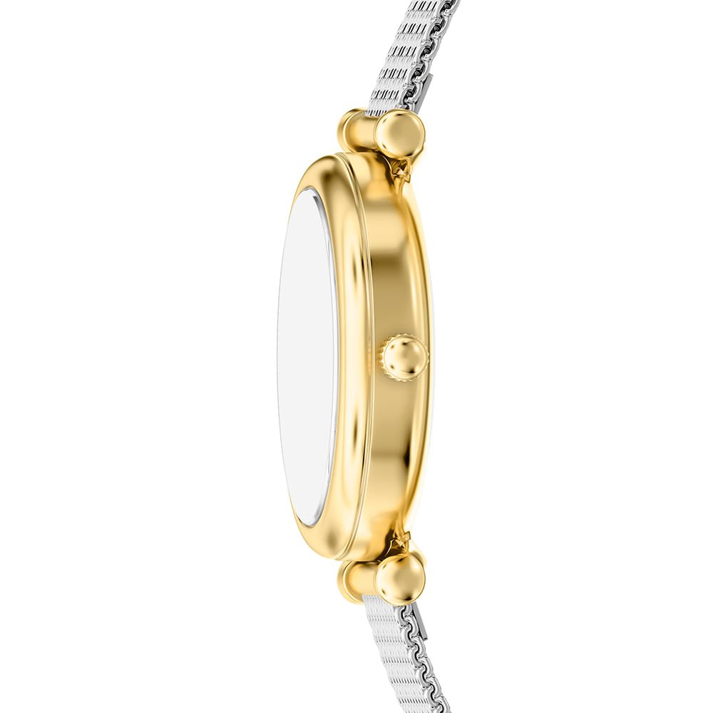 Relógio Fossil Feminino Carlie Bicolor - ES5463/1BN Dourado 4