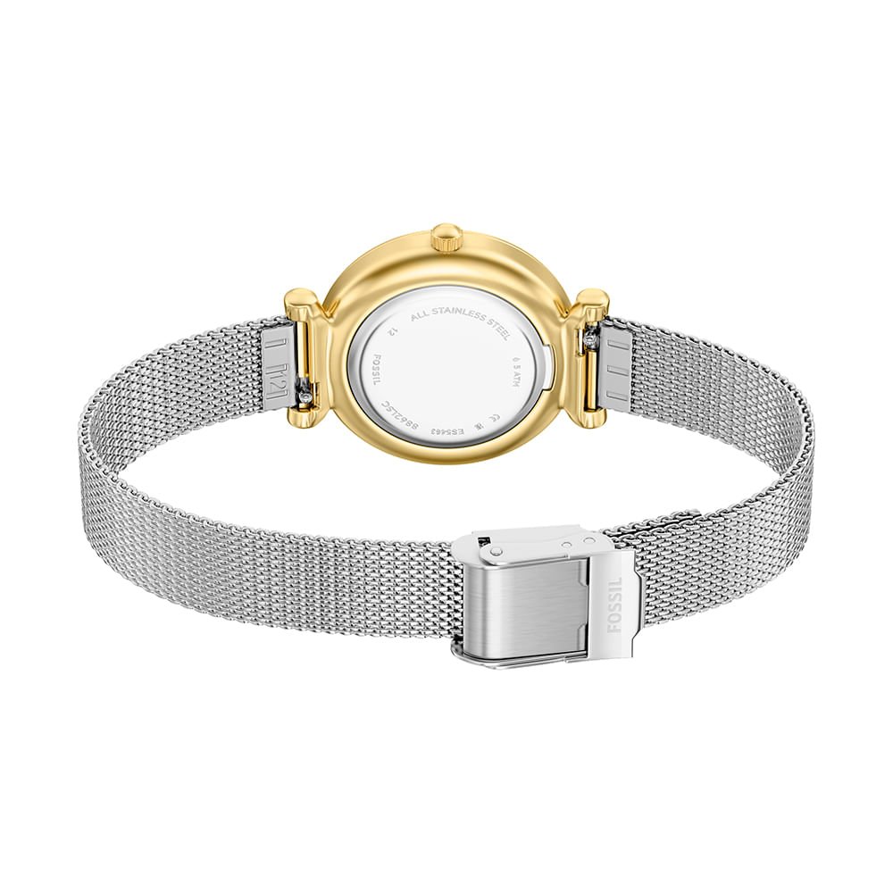 Relógio Fossil Feminino Carlie Bicolor - ES5463/1BN Dourado 5