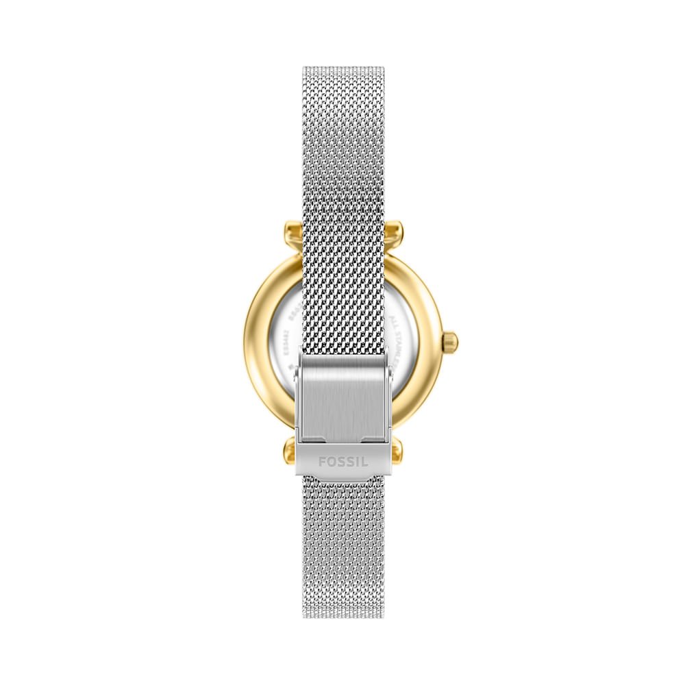 Relógio Fossil Feminino Carlie Bicolor - ES5463/1BN Dourado 6