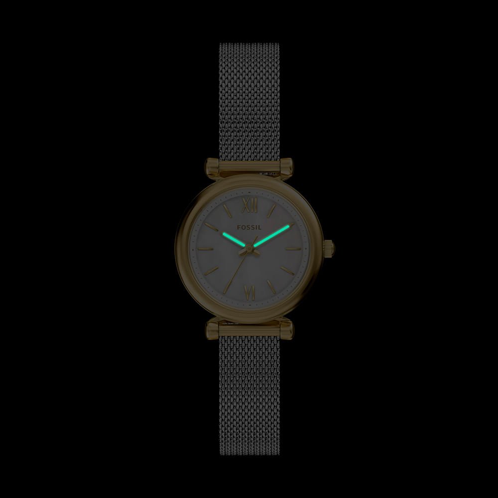 Relógio Fossil Feminino Carlie Bicolor - ES5463/1BN Dourado 8