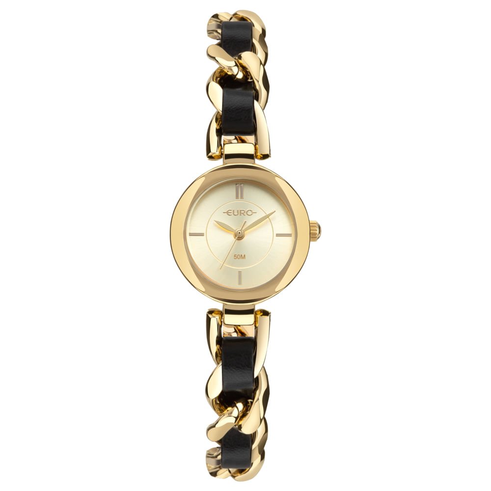 Relógio Euro Feminino Chains Dourado - EU2035ZBK/5D