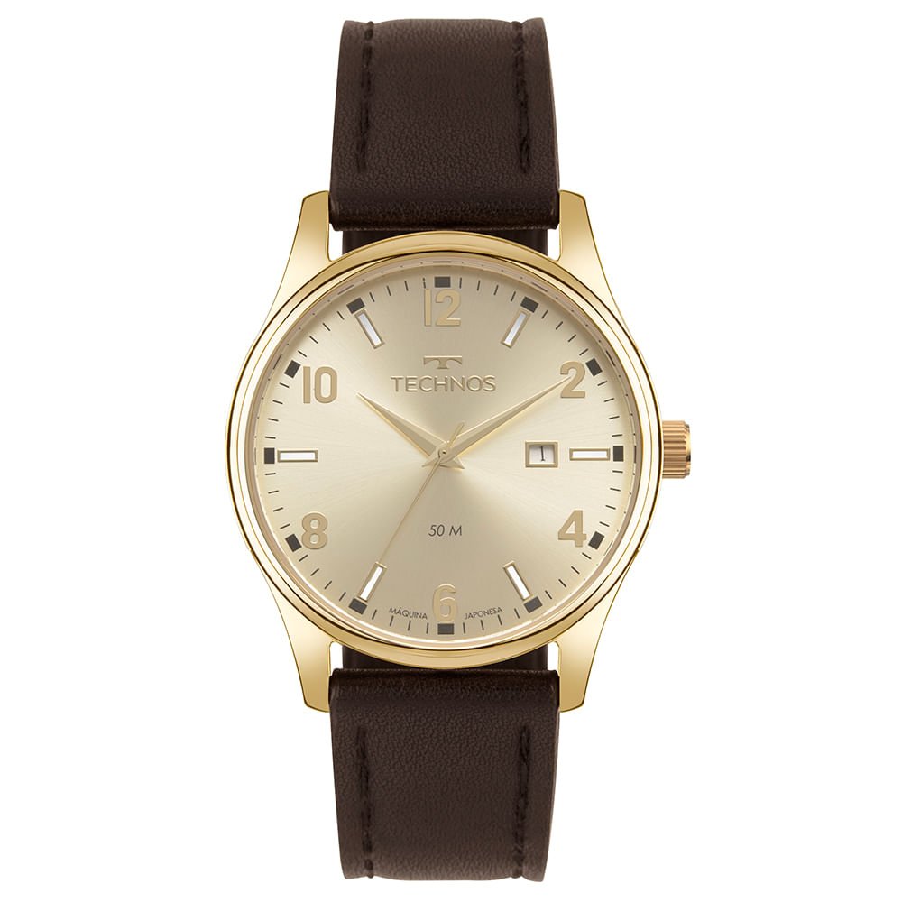 Relógio Technos Masculino Steel Dourado - 2115UDA/0X