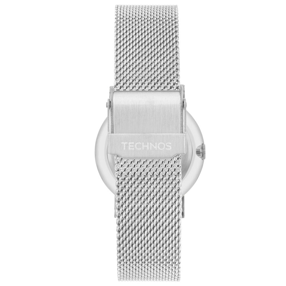 Relógio Technos Feminino Slim Prata - 2025LUZ/1K Prata 3