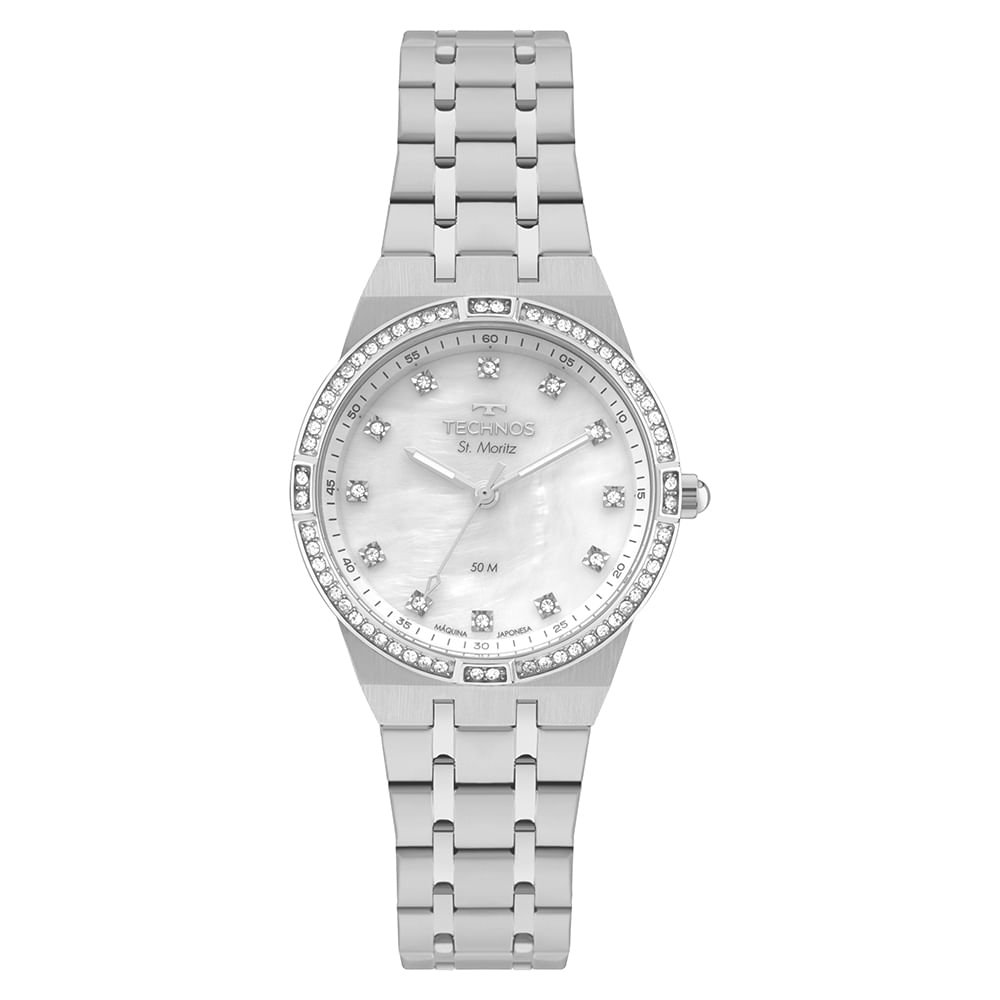 Relógio Technos Feminino St.moritz Prata - 2036NBY/1B