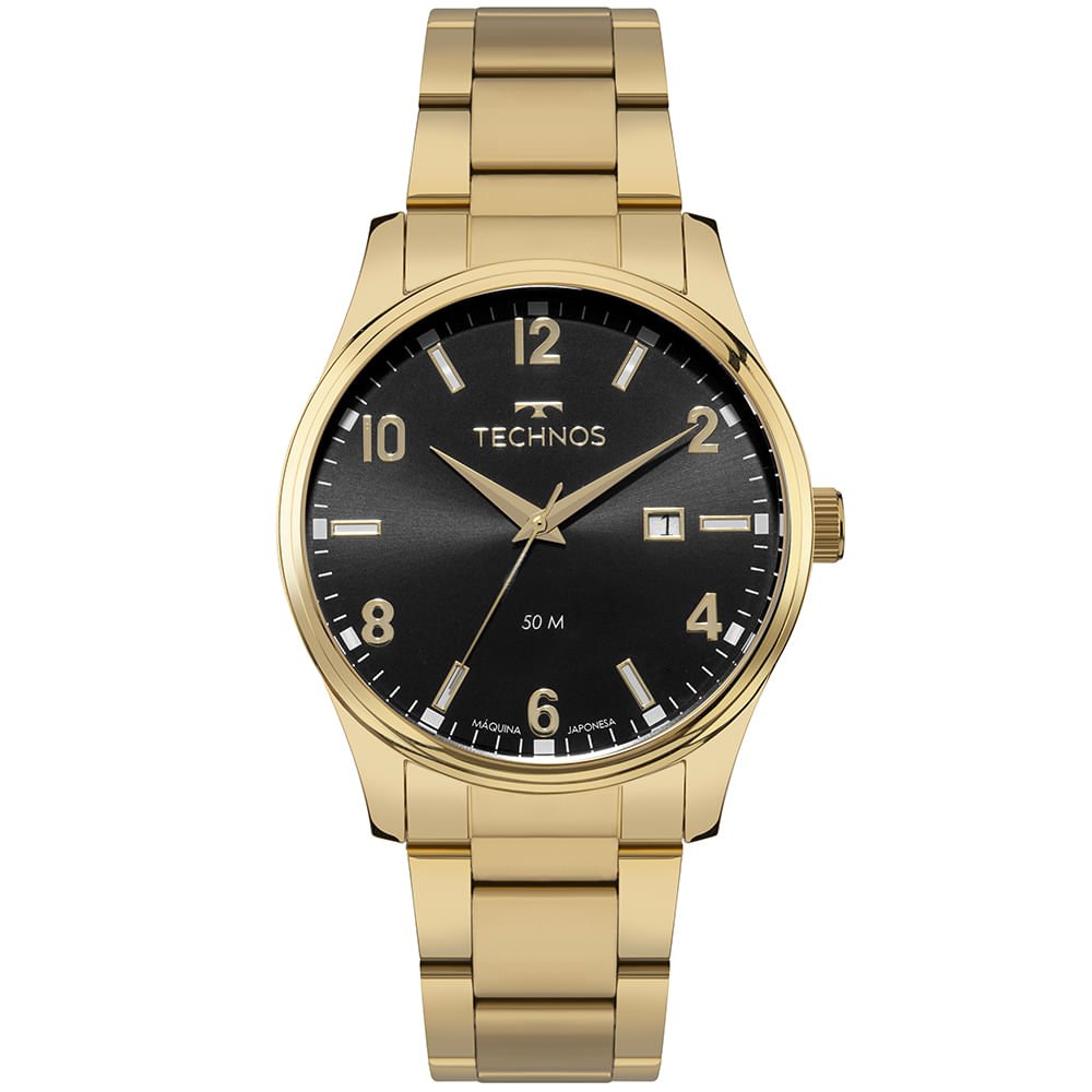 Relógio Technos Masculino Steel Dourado - 2115TZF/1P