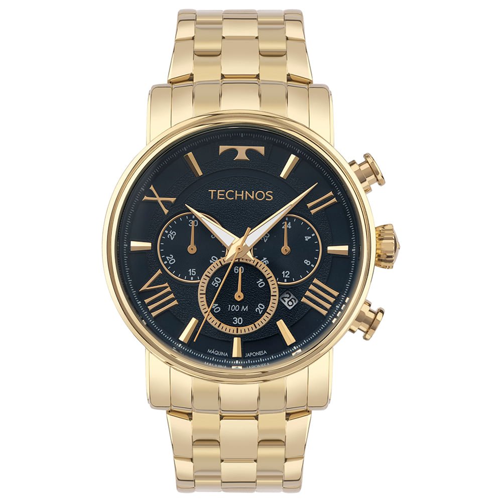 Relógio Technos Masculino Grandtech Dourado - JS25BDB/1A