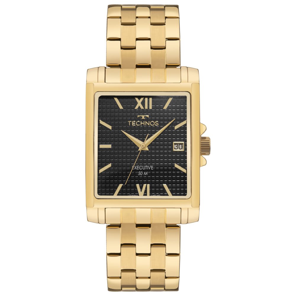 Relógio Technos Masculino Executive Dourado - 2115UDH/1P
