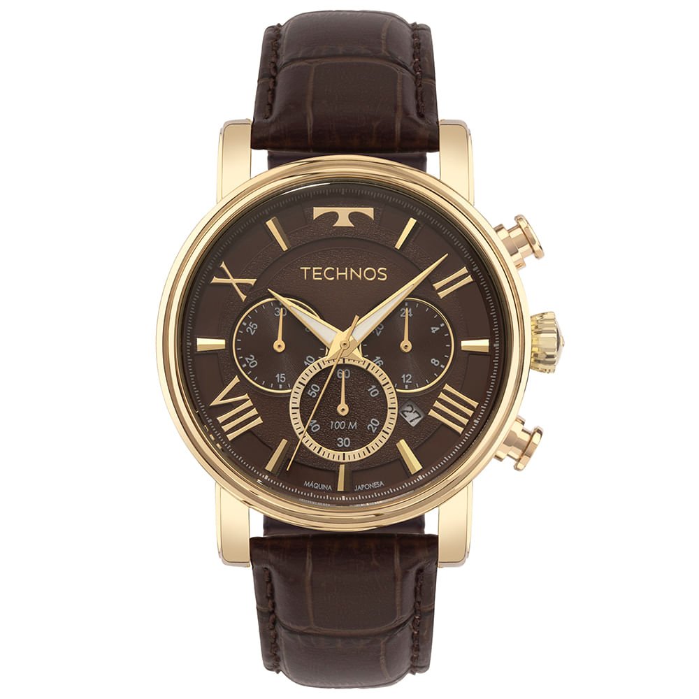 Relógio Technos Masculino Grandtech Dourado - JS25BDA/0M