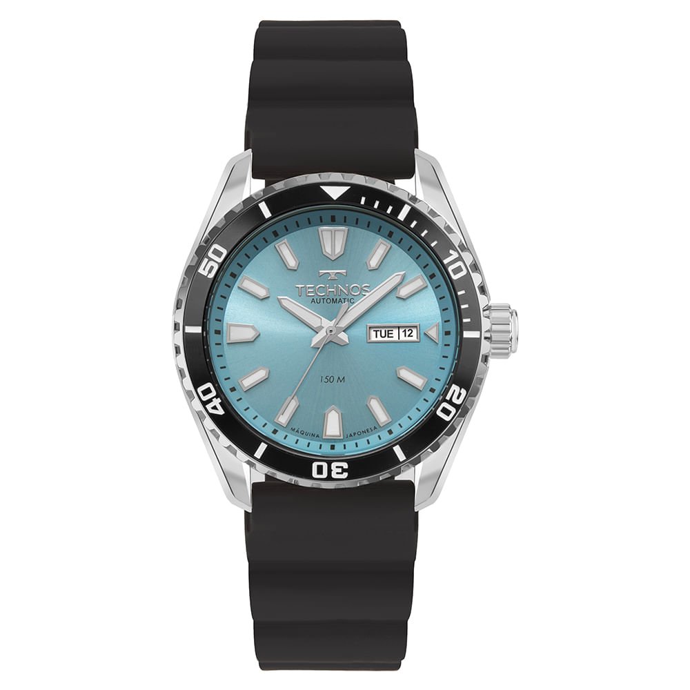Relógio Technos Masculino Automático Prata - 8205PY/2A