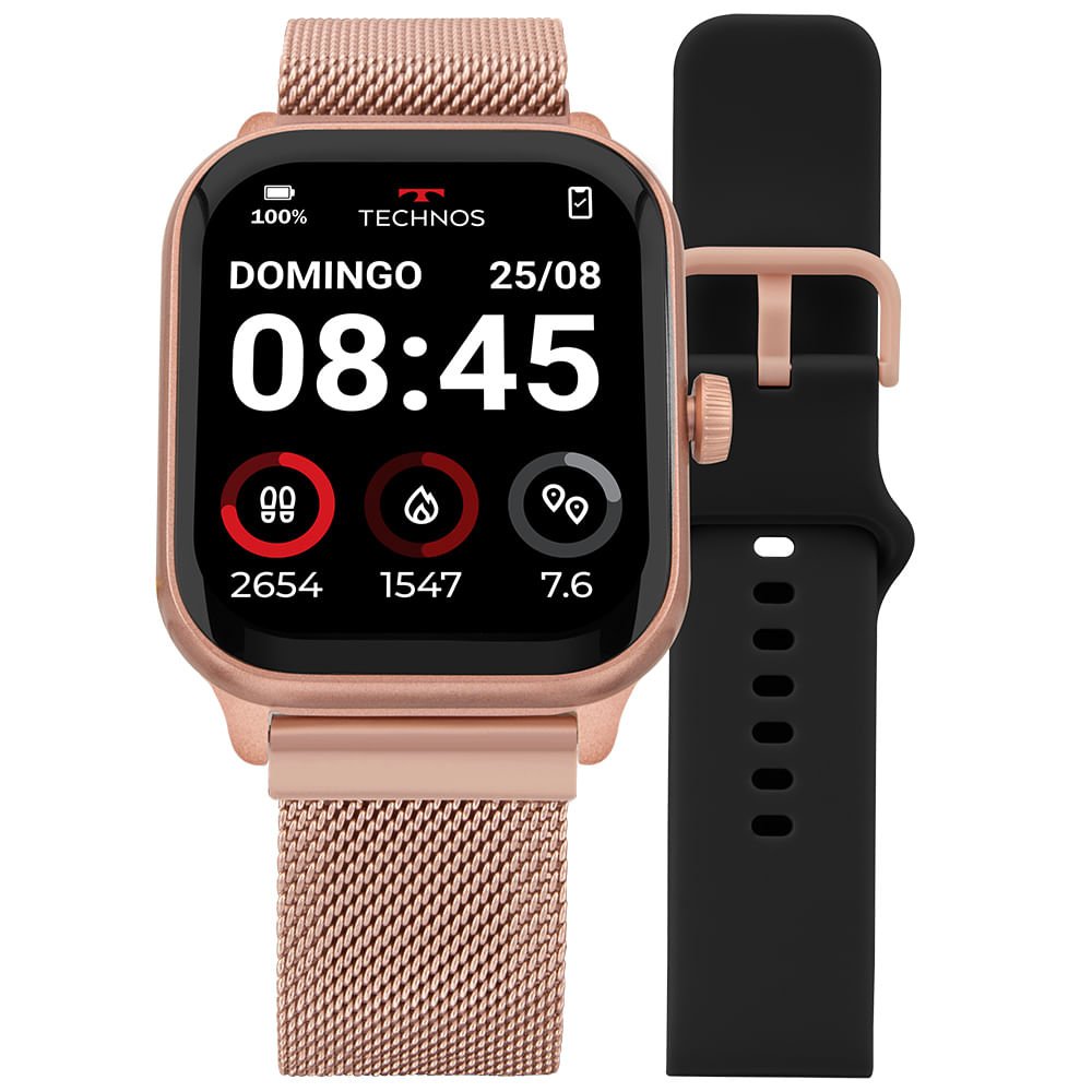 Smartwatch Technos Connect Max Pro Rosé - TMAXPAC/8J Rosa 4