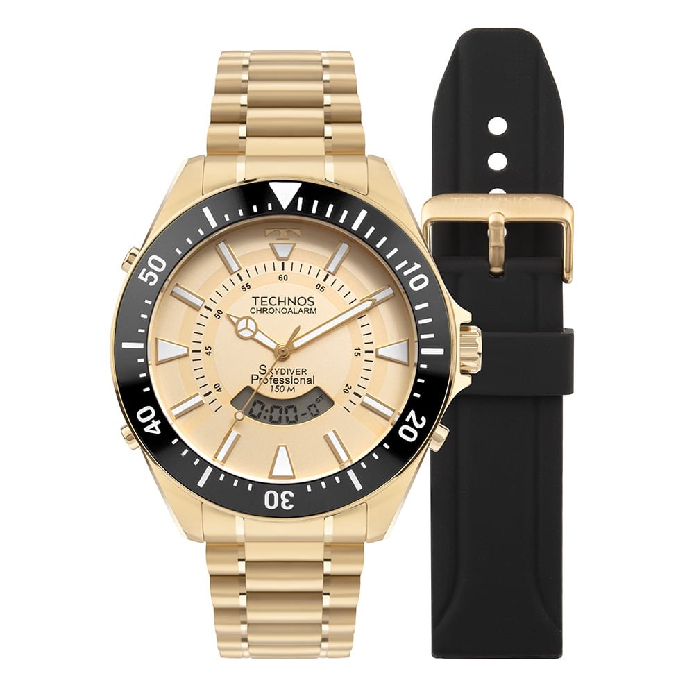 Relógio Technos Masculino Skydiver Dourado - WT2050AK/T1D