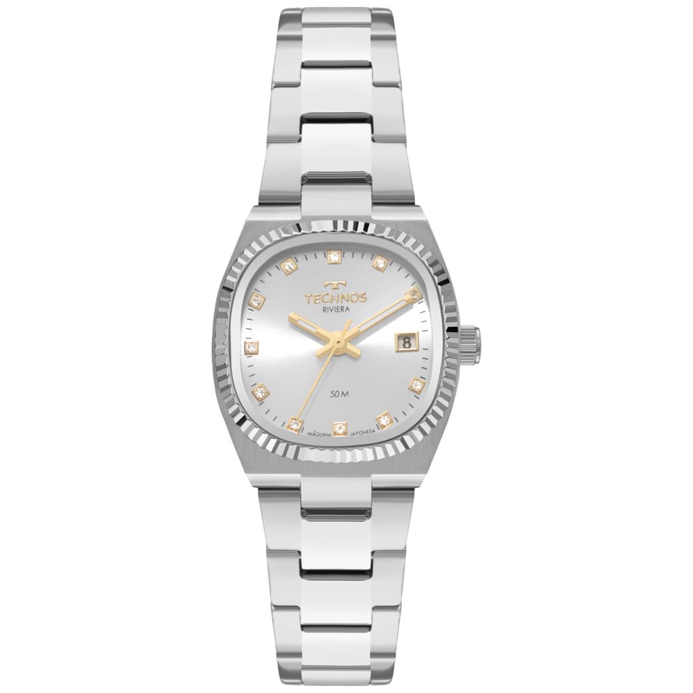 Relógio Technos Feminino Riviera Prata - GL12AA/1K