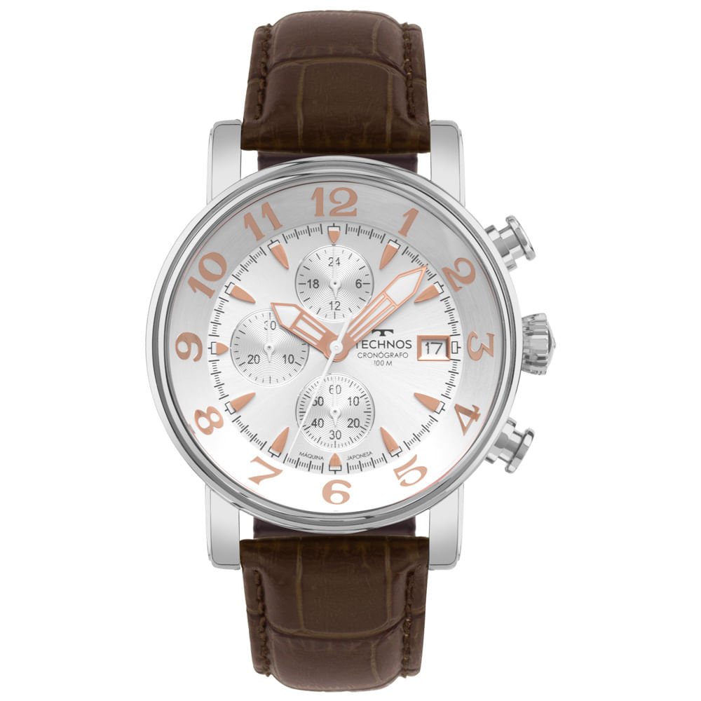 Relógio Technos Masculino Grandtech Prata - JS15EOF/0K