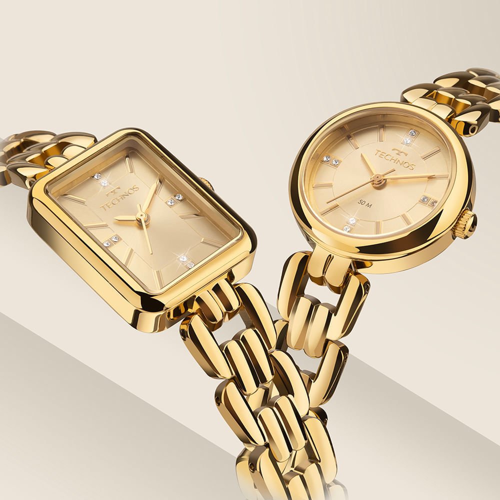 Relógio Technos Feminino Elos Dourado - 2035NFH/1X Dourado 4