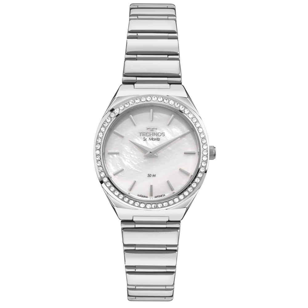 Relógio Technos Feminino St.moritz Prata - 2025LVC/1K