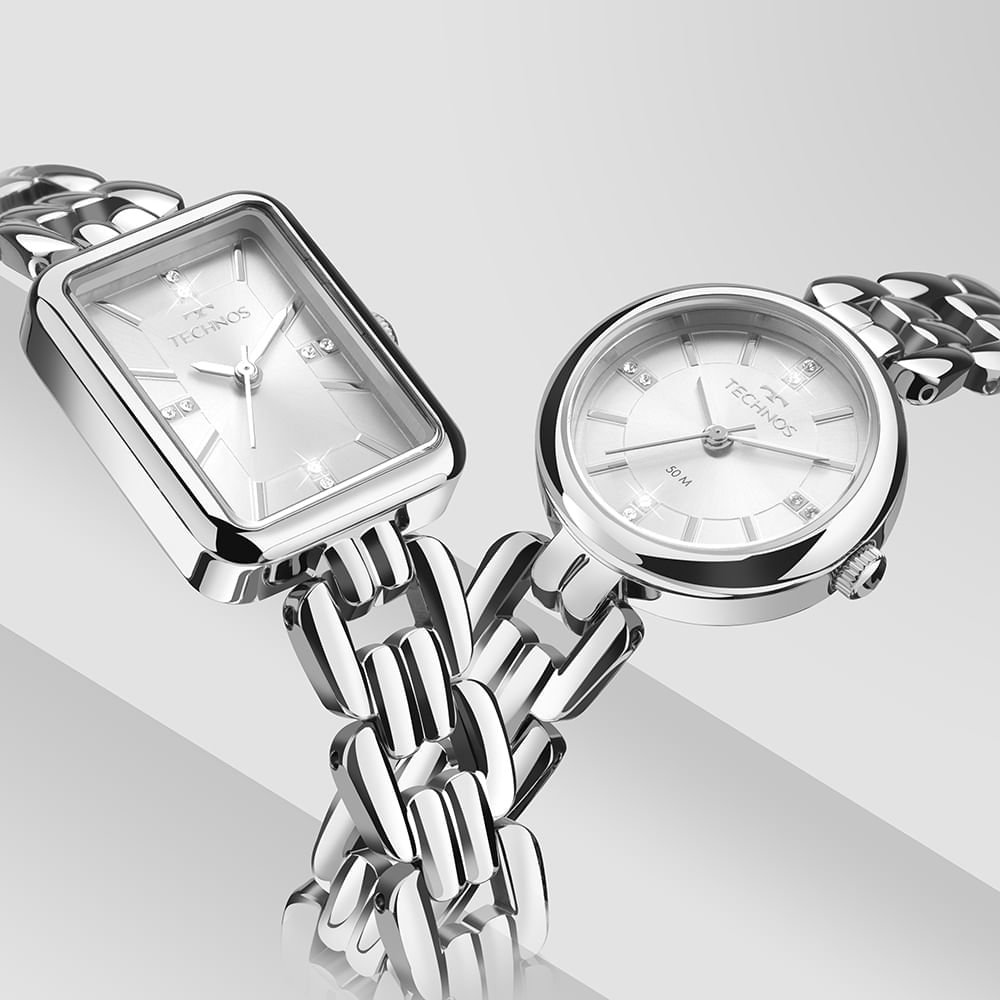 Relógio Technos Feminino Elos Prata - 2035NFG/1K Prata 4