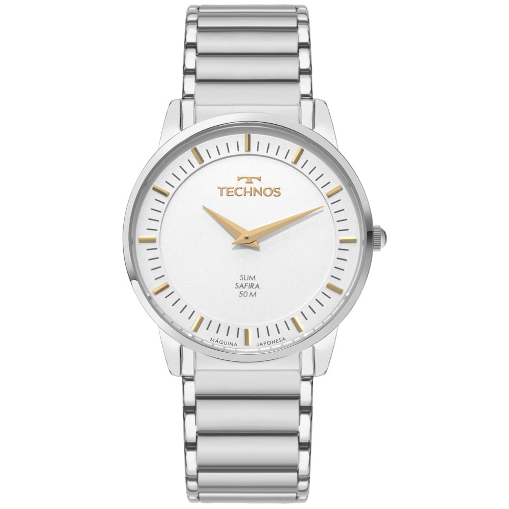 Relógio Technos Masculino Slim Prata - GL22AQ/1K