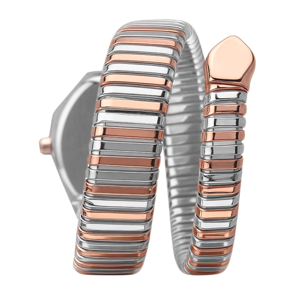 Relógio Euro Feminino Serpentes Bicolor - EU2035ZBO/5P Dourado 3