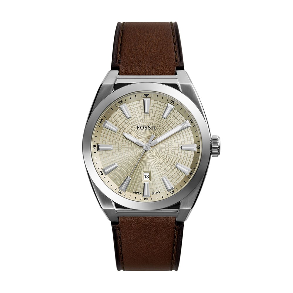 Relógio Fossil Masculino Everett Prata - FS6071/0KN