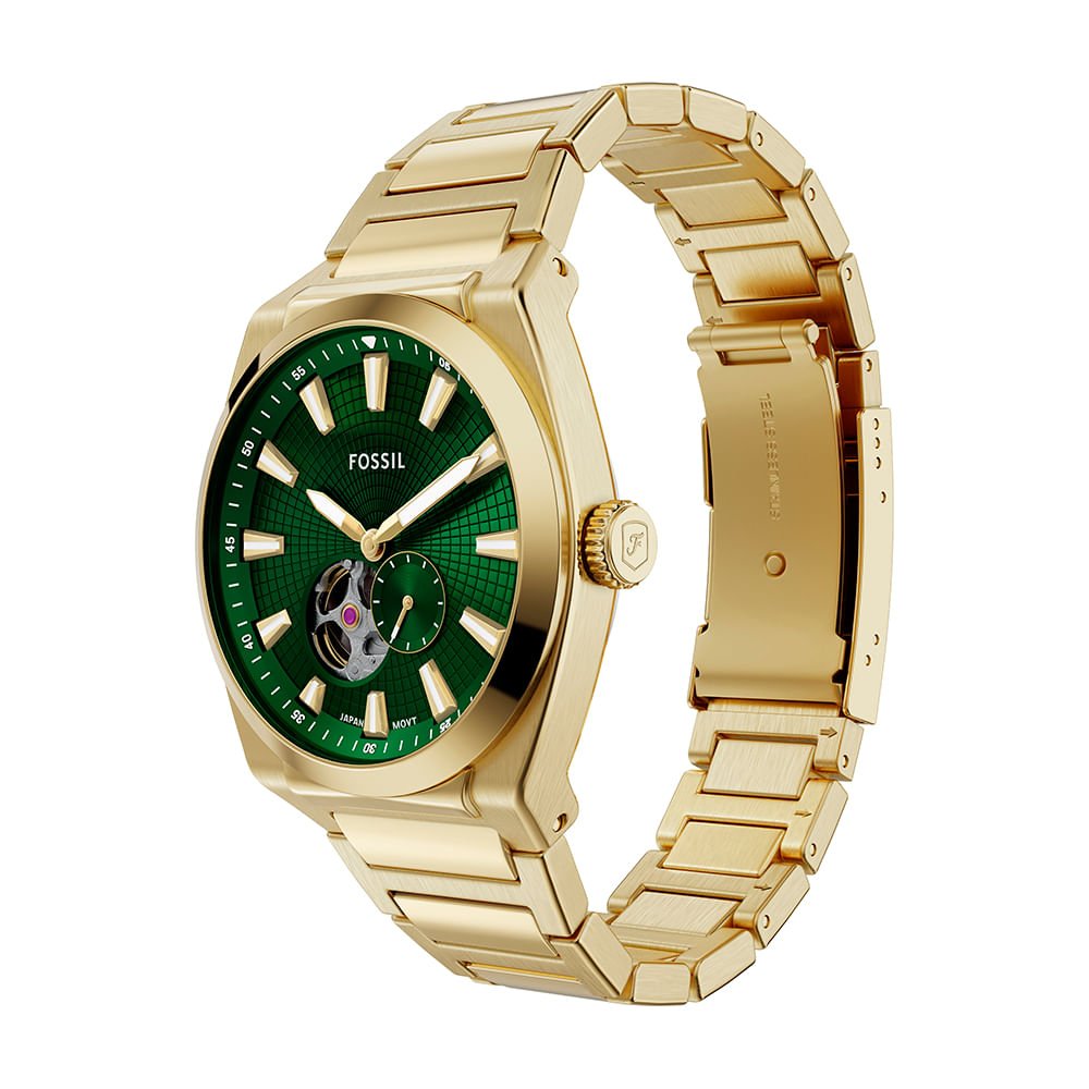 Relógio Fossil Masculino Everett Dourado - ME3276/1VN Dourado 3