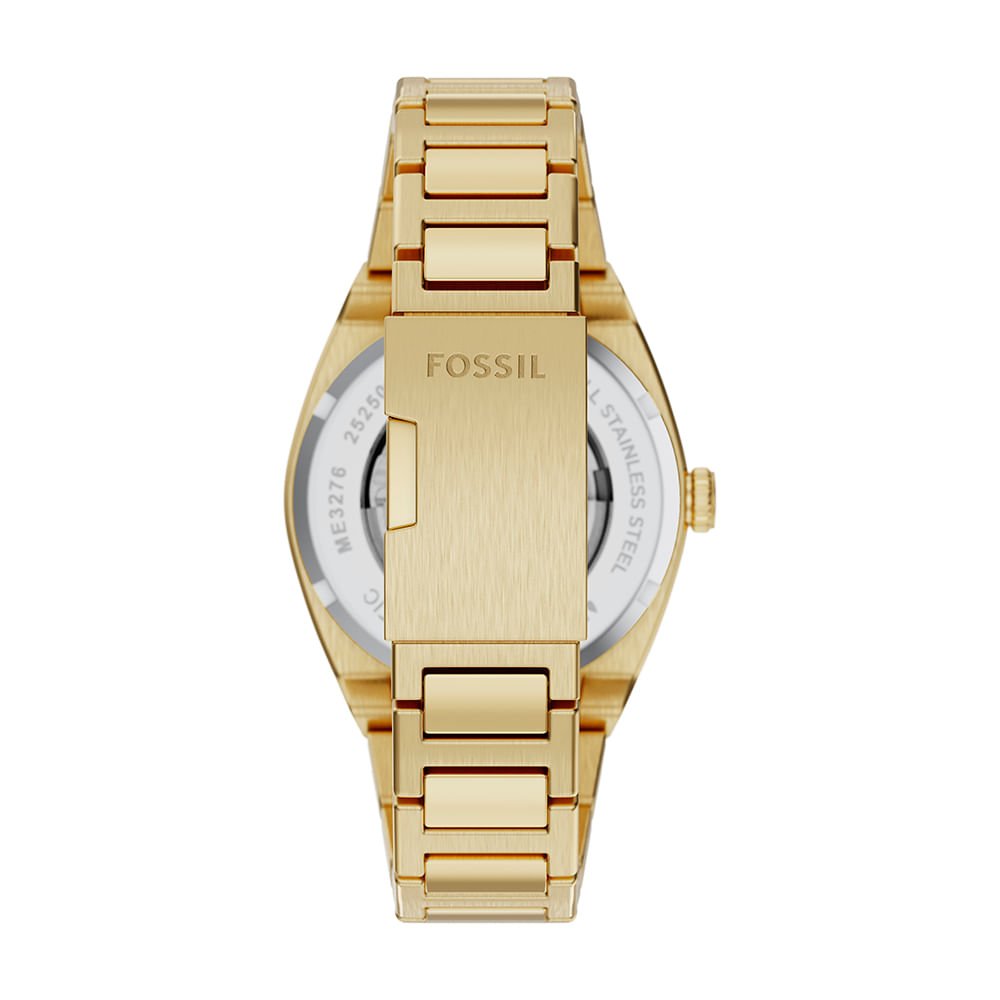 Relógio Fossil Masculino Everett Dourado - ME3276/1VN Dourado 5