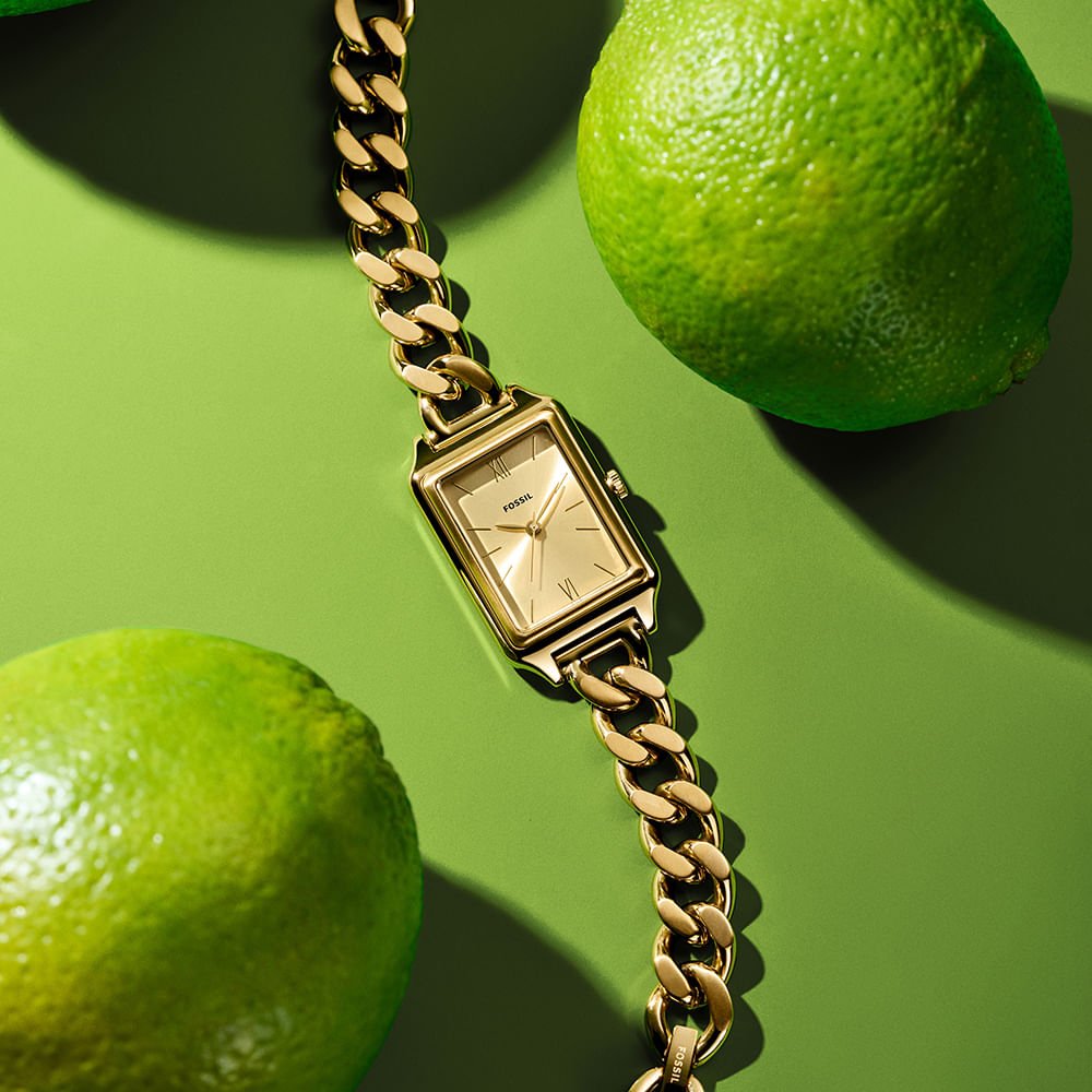 Relógio Fossil Feminino Raquel Dourado - ES5478/1DN Dourado 8