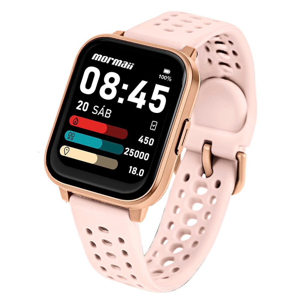 Relógio Smartwatch Unissex Life Rosé - MOLIFE2AD/8J Dourado 2