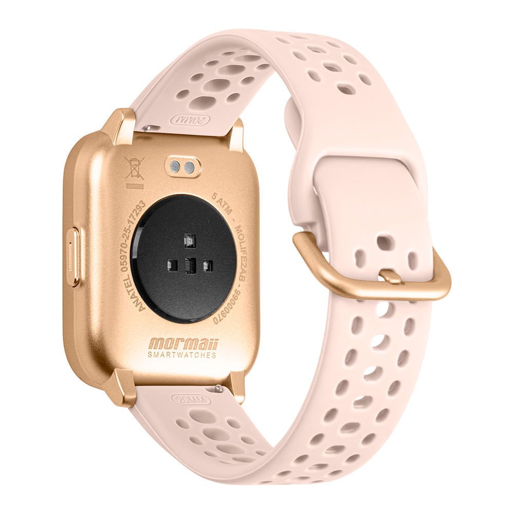 Relógio Smartwatch Unissex Life Rosé - MOLIFE2AD/8J Dourado 5
