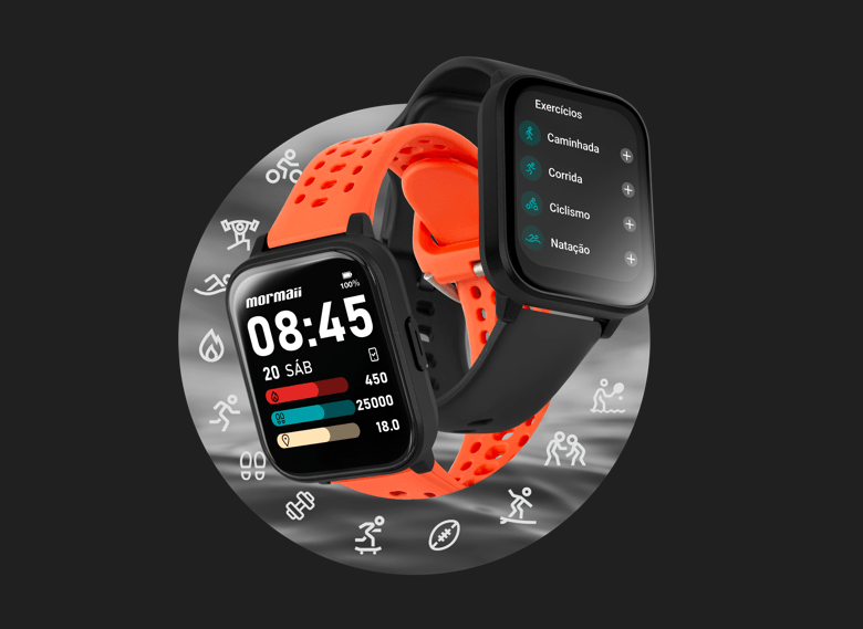 Relógio Smartwatch Unissex Life Rosé - MOLIFE2AD/8J Dourado 9