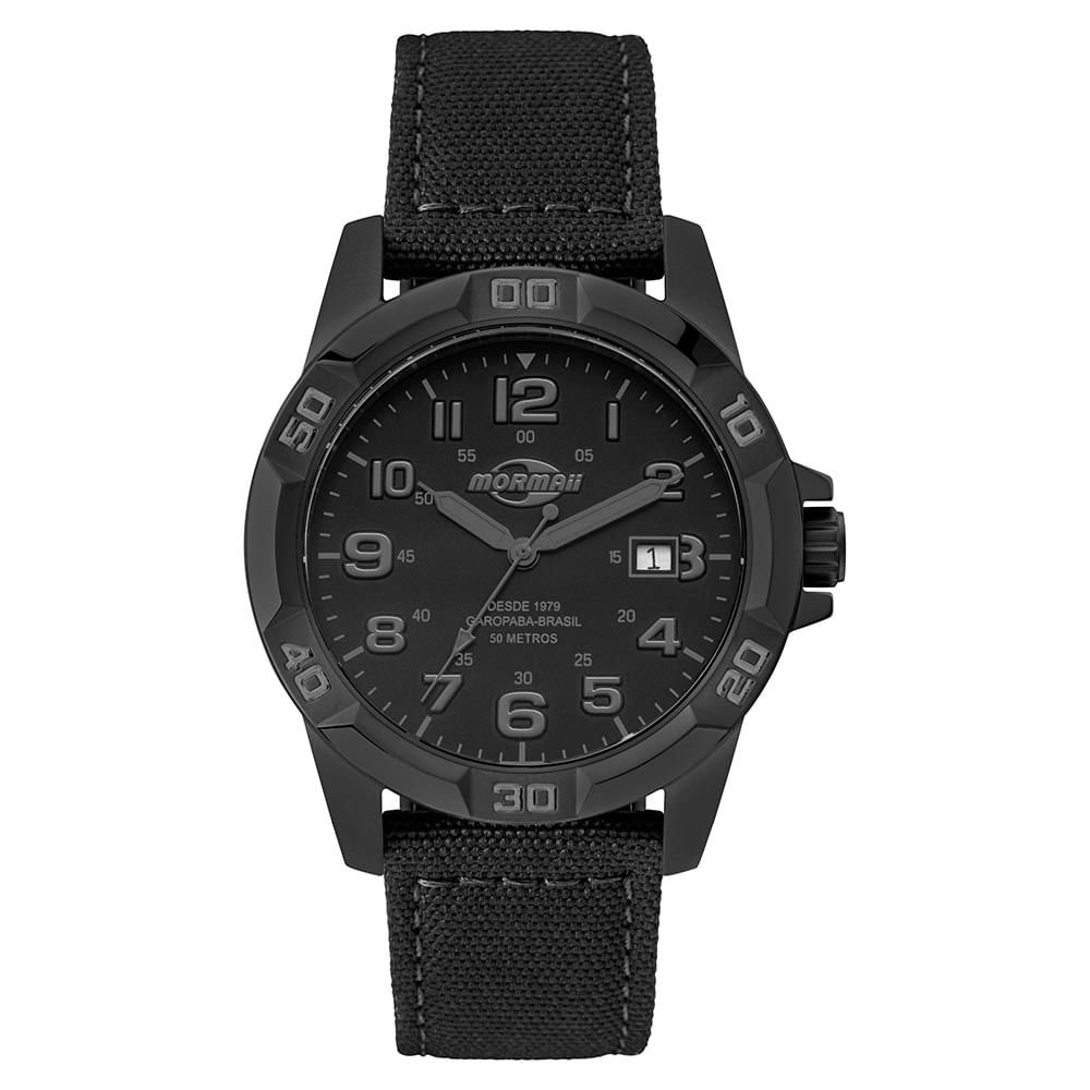 Relógio Mormaii Masculino Steel Basic Preto - MO2317AQ/2P