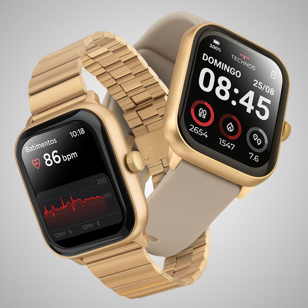 Smartwatch Technos Connect Max Pro Dourado - TMAXPAD/9D Dourado 4