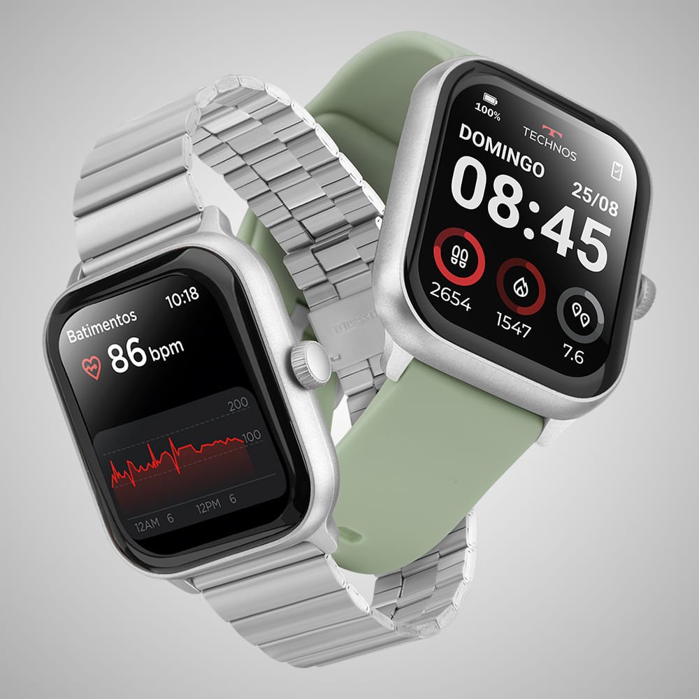 Smartwatch Technos Connect Max Pro Prata - TMAXPAB/9K Prata 4
