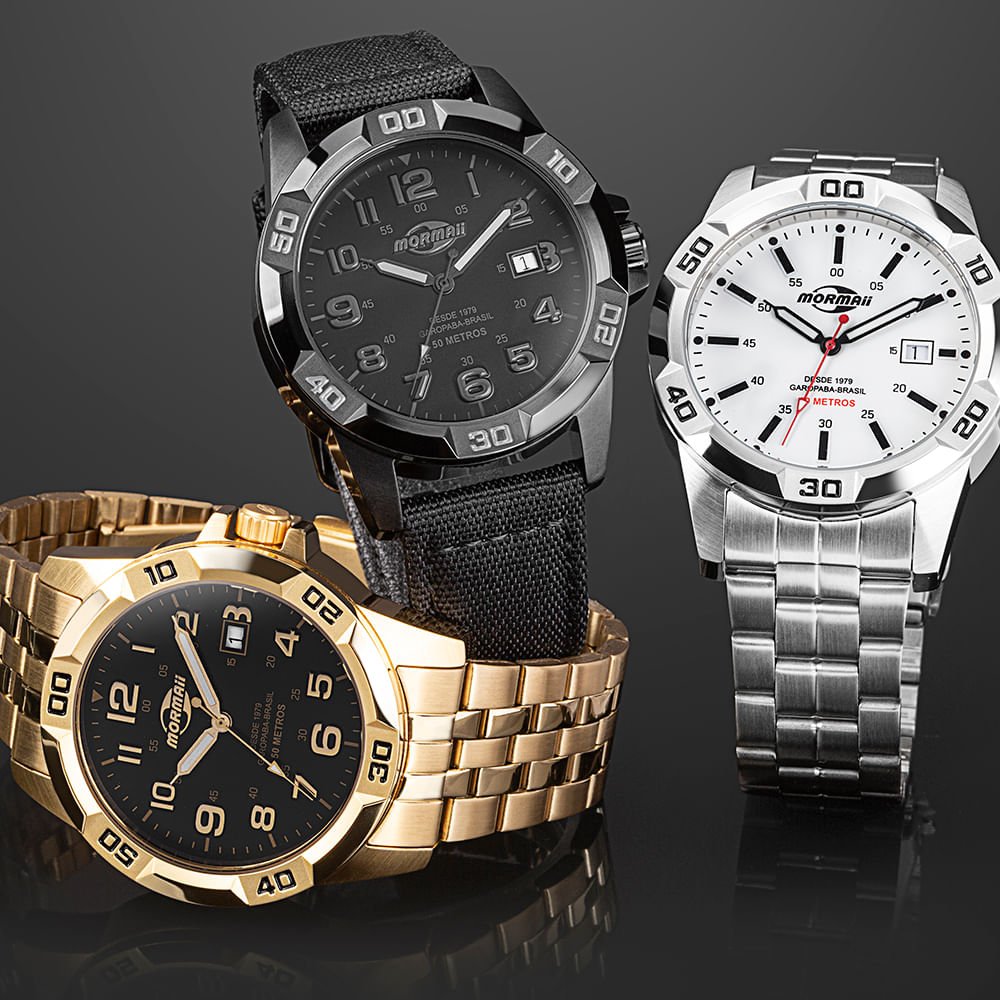 Relógio Mormaii Masculino Steel Basic Dourado - MO2317AE/1P Dourado 4