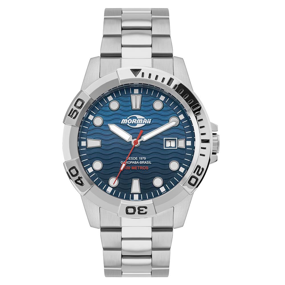 Relógio Mormaii Masculino Steel Basic Prata - MO2317AN/1A