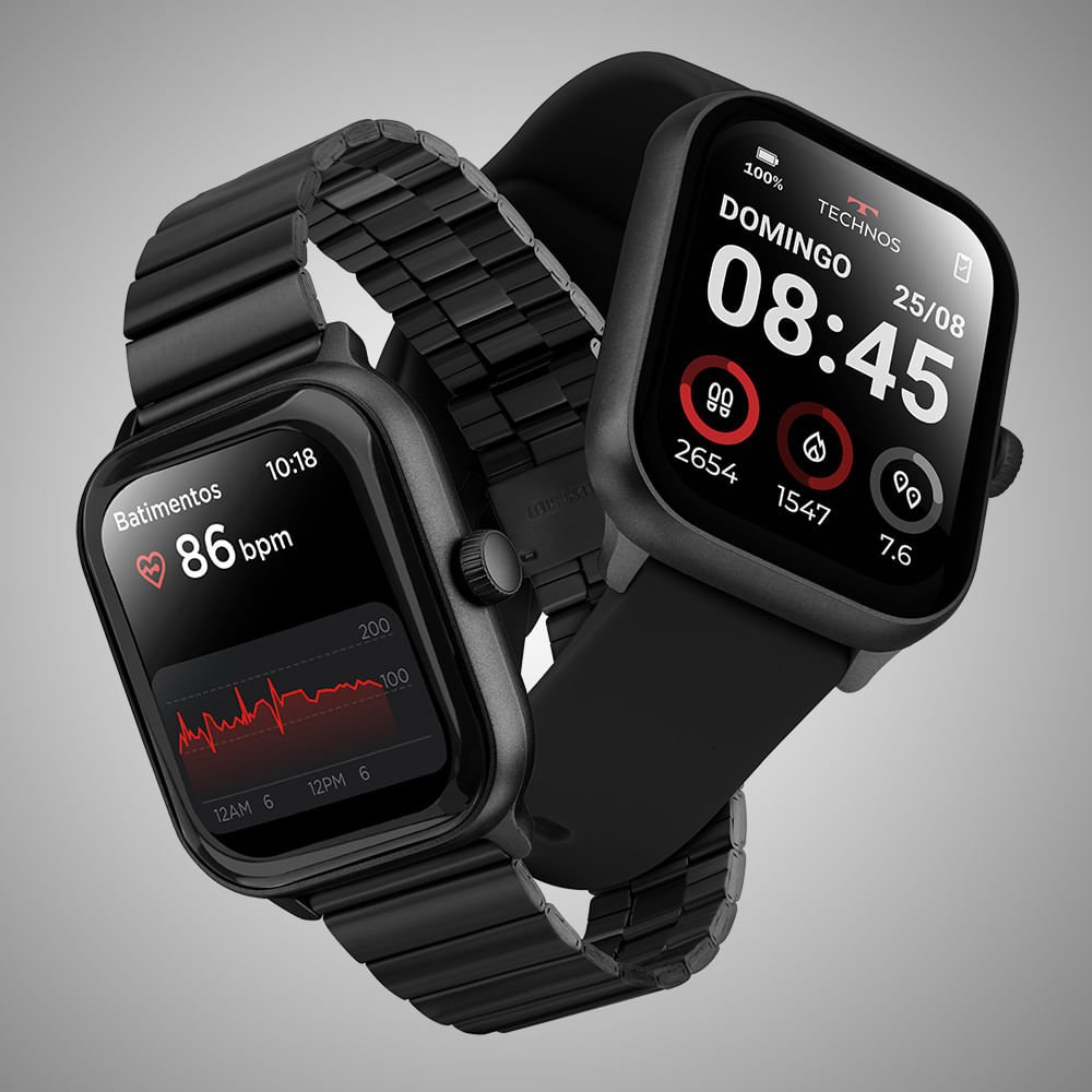 Smartwatch Technos Connect Max Pro Preto - TMAXPAA/9P Preto 4