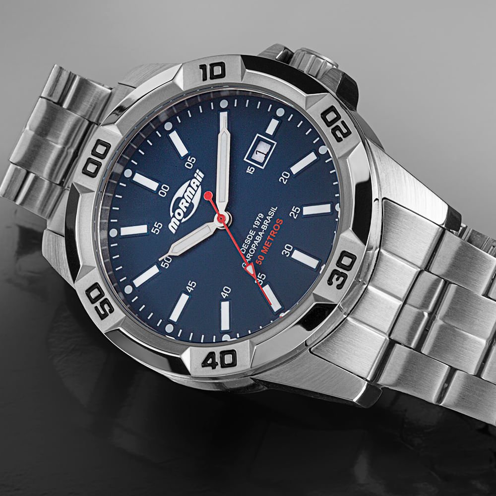 Relógio Mormaii Masculino Steel Basic Prata - MO2317AG/1A Prata 4