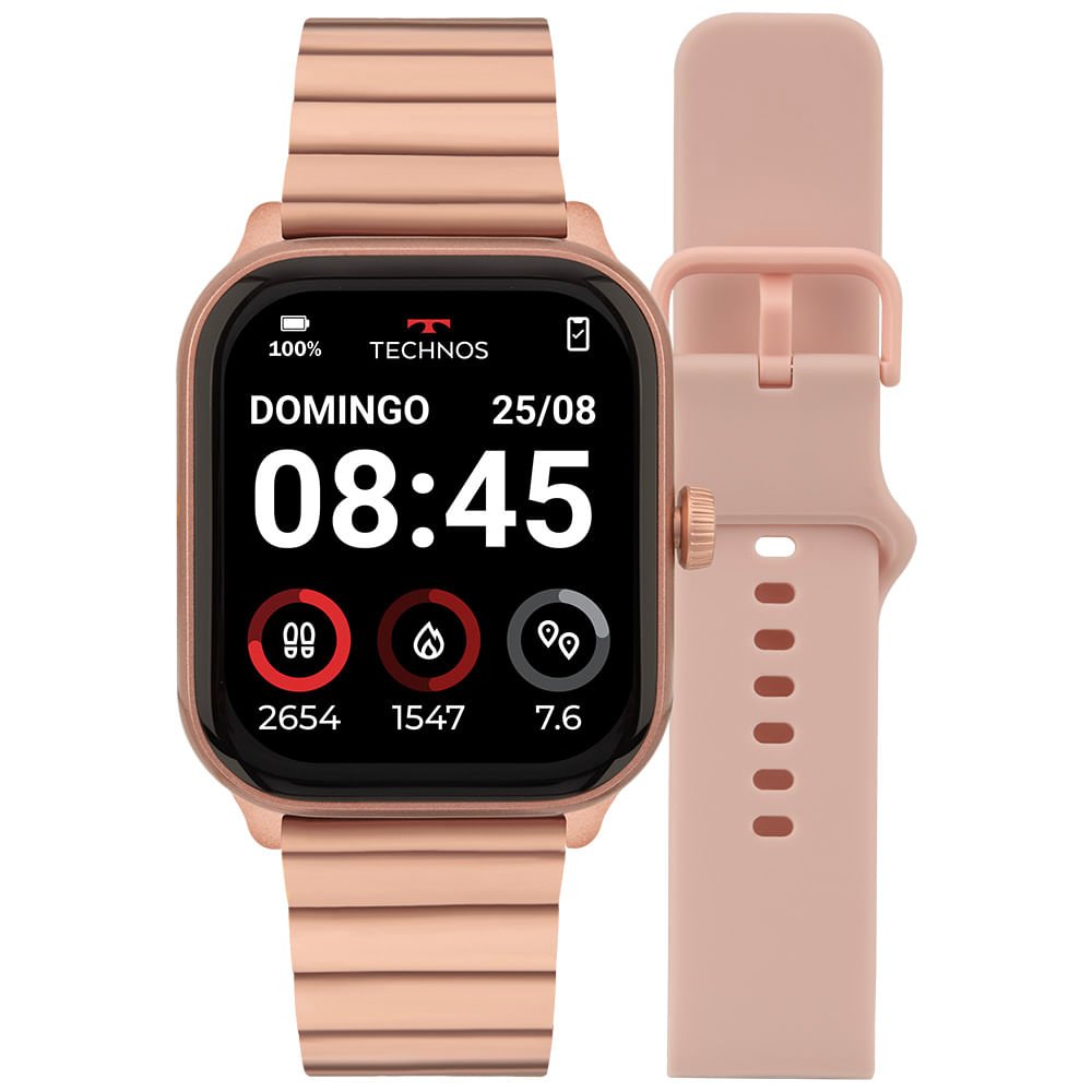 Smartwatch Technos Connect Max Pro Rosé - TMAXPAC/9J