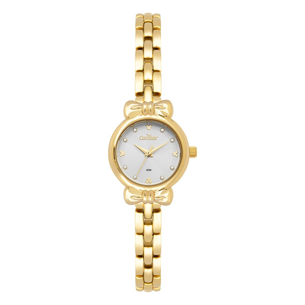 Relógio Condor Feminino Disney Mickey Dourado - CO2035OBT/5K