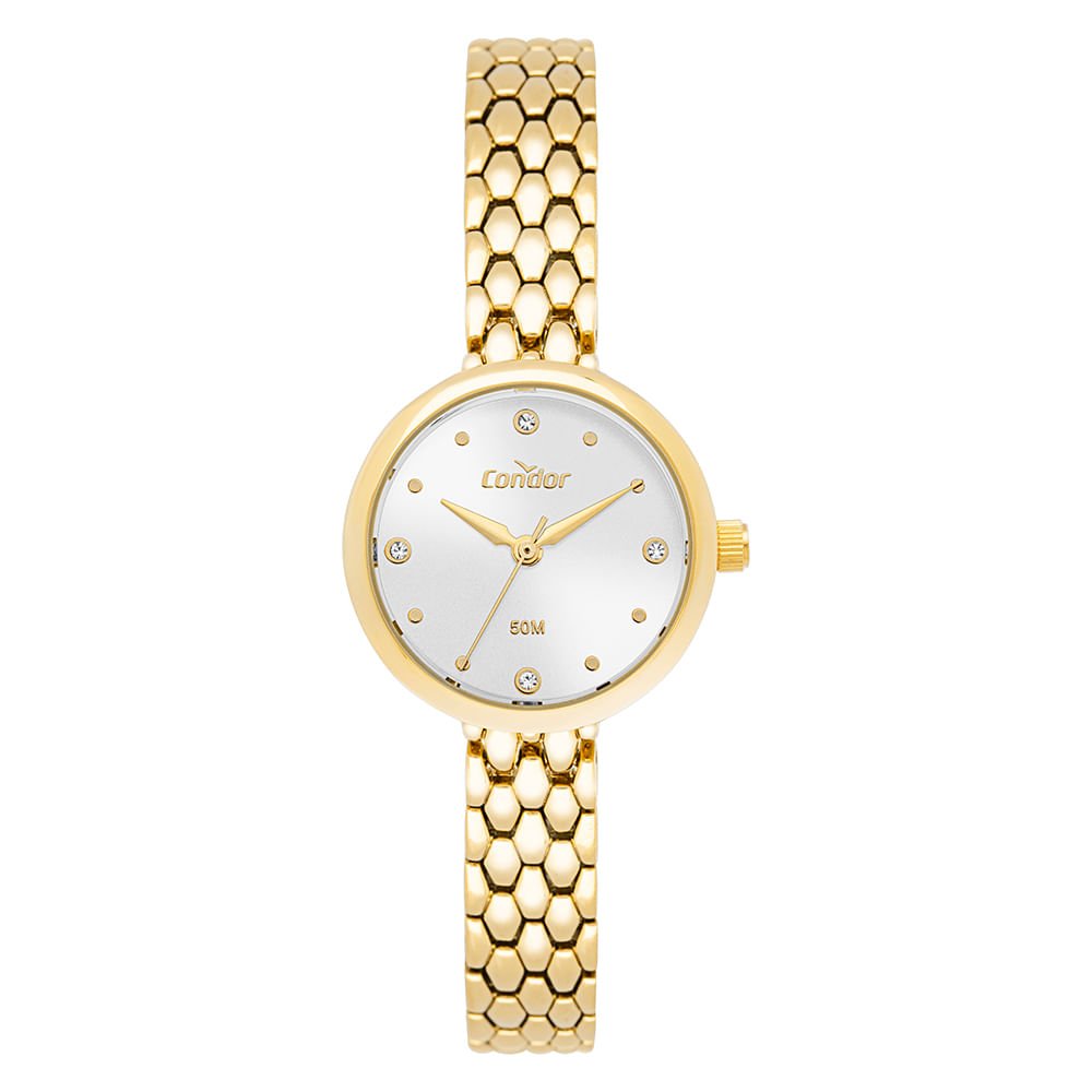 Relógio Condor Feminino Mini Joia Dourado - CO2035NVP/5K