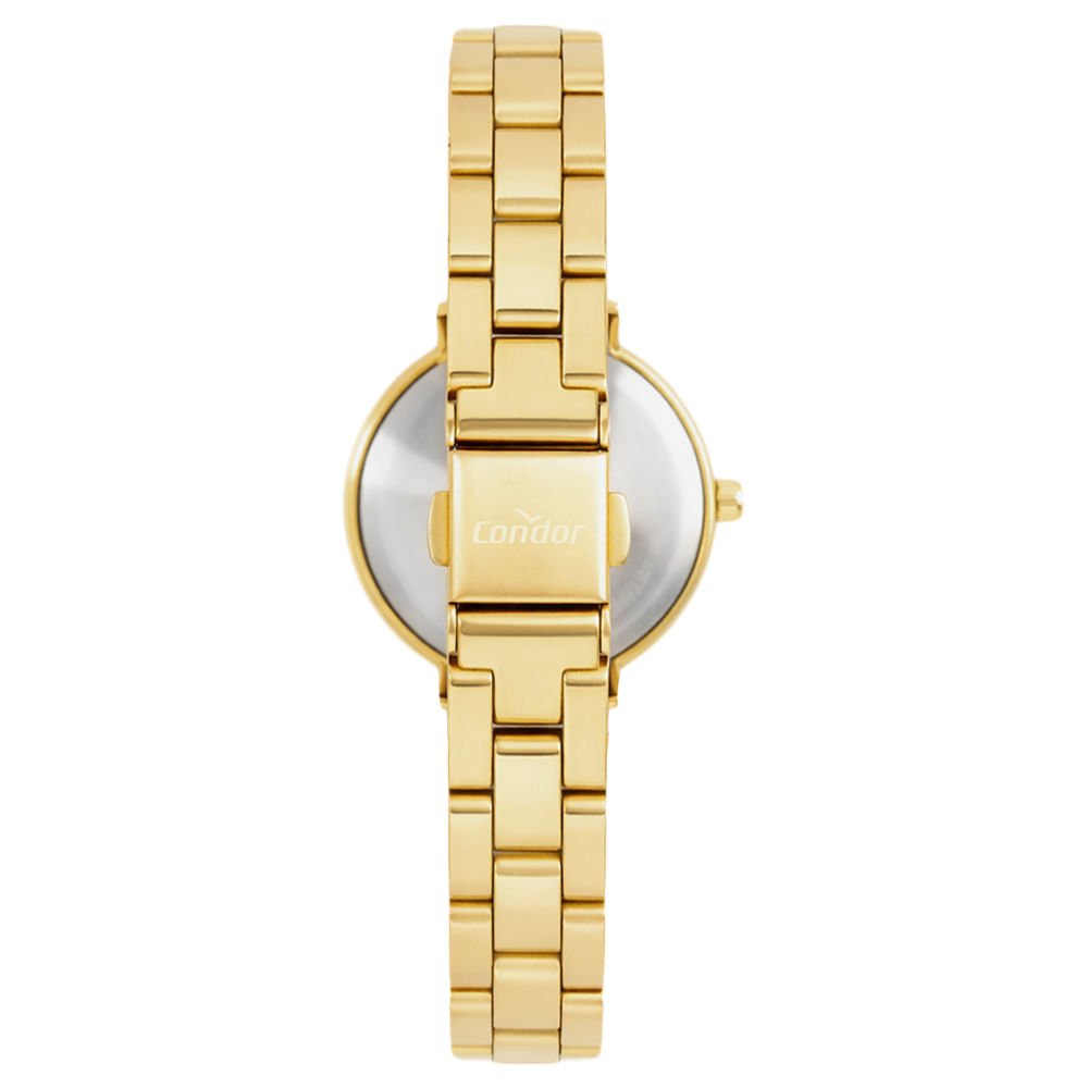 Kit Relógio Condor Feminino Brilho Dourado - CO2035OAK/K4K Dourado 3