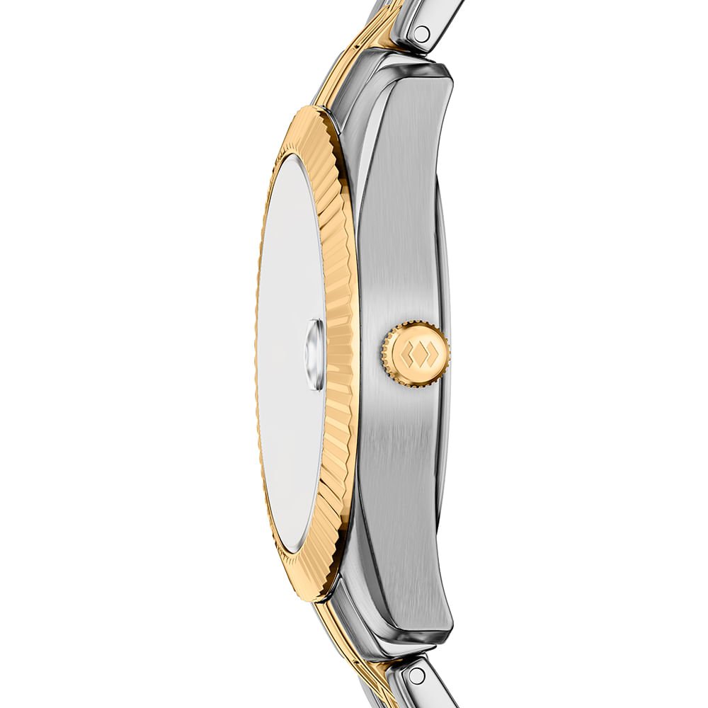 Relógio Fossil Feminino Scarlette Bicolor - ES5461/1RN Prata/Dourado 4