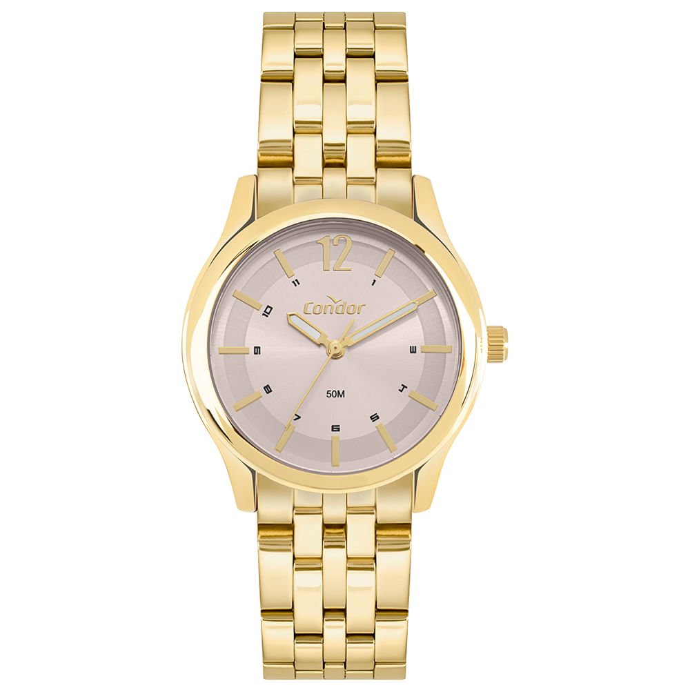 Kit Relógio Condor Feminino Dia A Dia Dourado - CO2035OAM/K4T Dourado 2