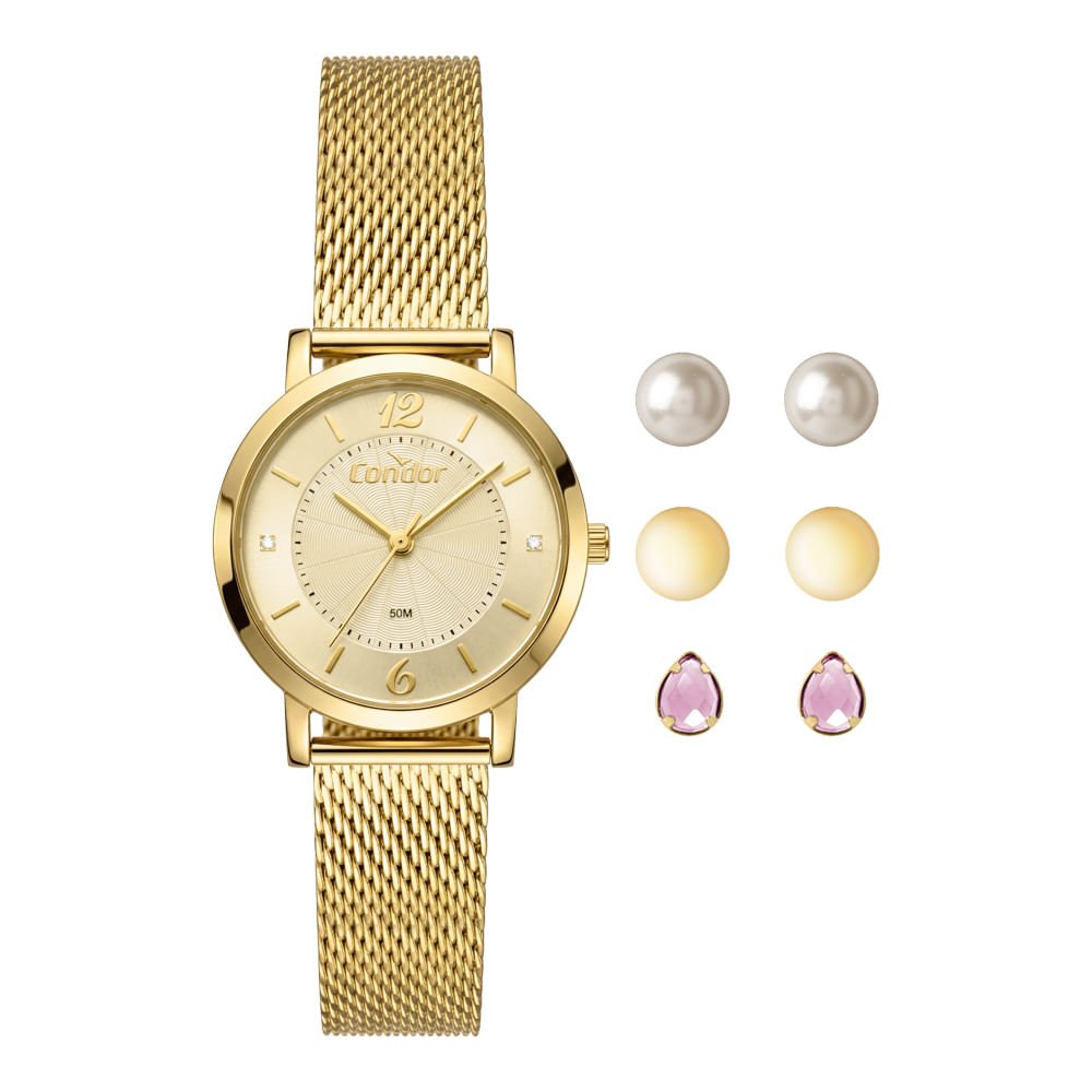 Kit Condor Feminino Dia A Dia Dourado - CO2035OAW/K4X