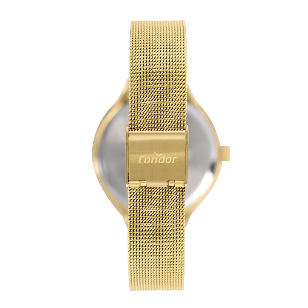 Kit Relógio Condor Feminino Mimos E Sutilezas Dourado - CO2035NWH/K4K Dourado 4