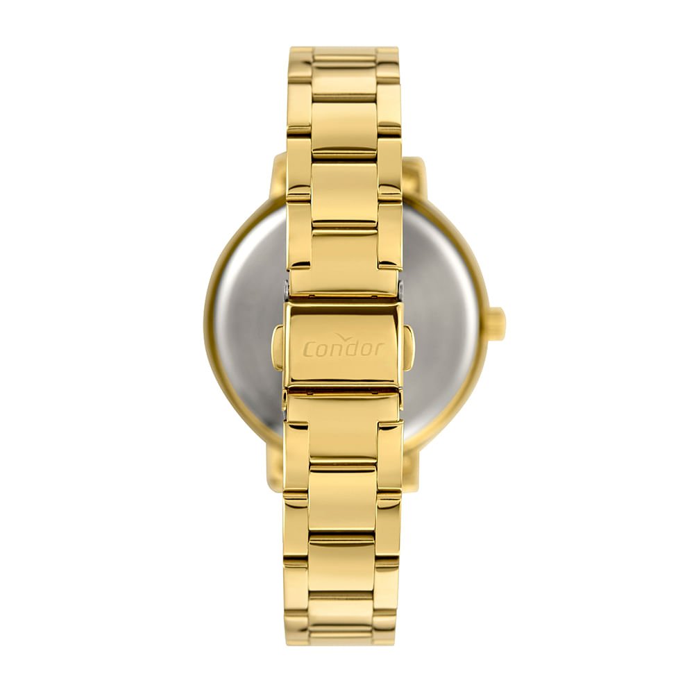 Kit Relógio Condor Feminino Mimos E Sutilezas Dourado - CO2035NWJ/K4X Dourado 4