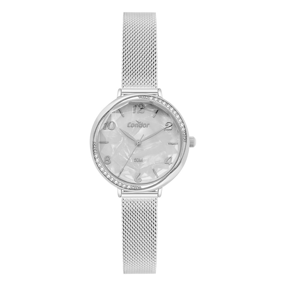 Kit Relógio Condor Feminino Elegante Prata - CO2035NZW/K4K Prata 2