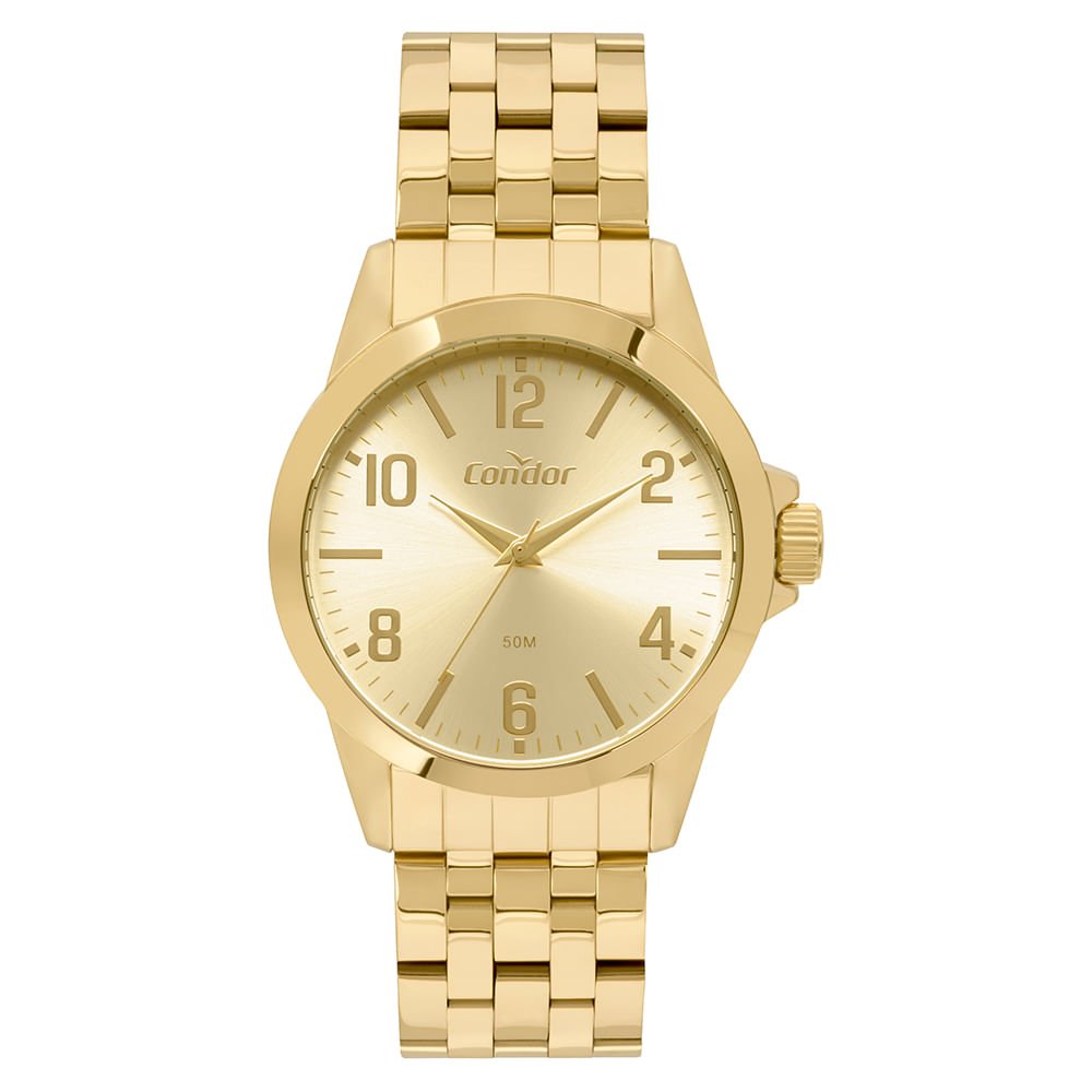 Relógio Condor Masculino Dia A Dia Dourado - CO2035OBM/4D